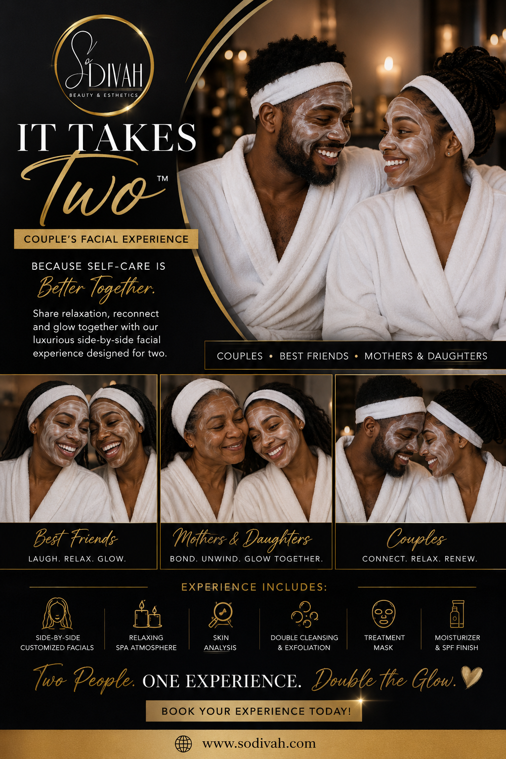 IT TAKES TWO FACIAL EXPERIENCE (DEPOSIT ONLY)