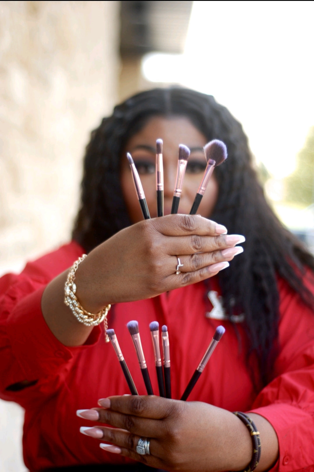 15-PIECE LUXURY MAKEUP BRUSH SET