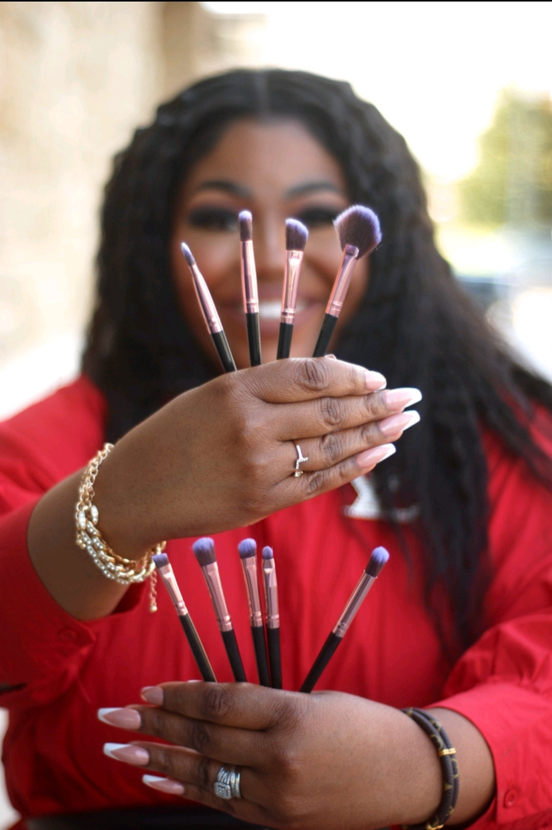 15-PIECE LUXURY MAKEUP BRUSH SET